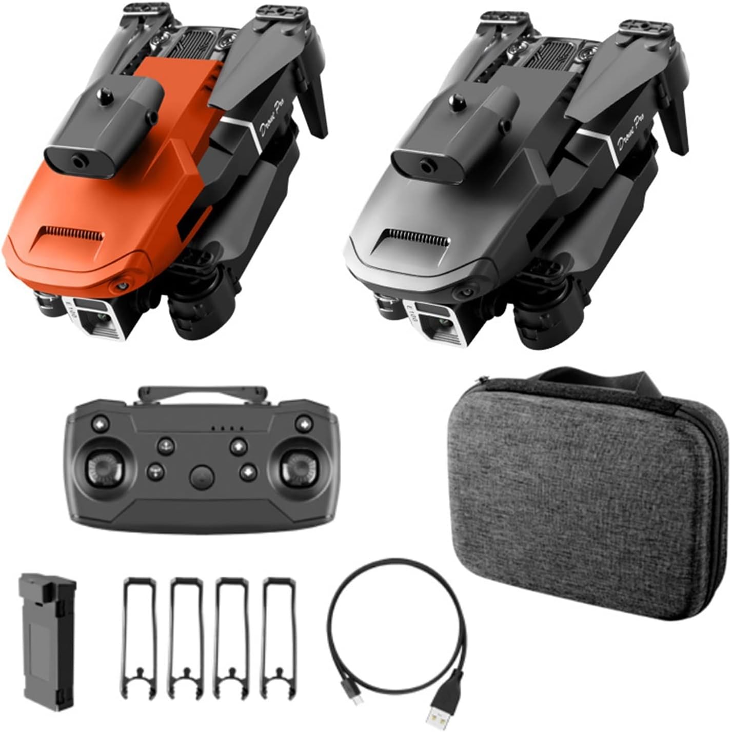 DRONE E100 C/CONTROLE 2.4G 360 UAV AGES